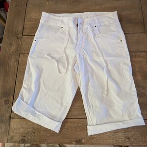 Fresh Produce White Cargo Shorts Relaxed Fit